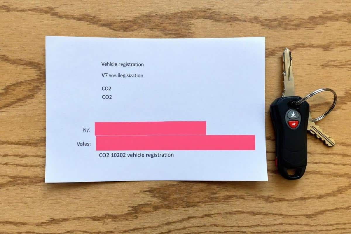 Carte grise V7 : Taux d'émissions CO2 du véhicule
